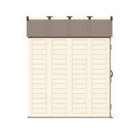 Kits de garage de rangement extérieur, abris de jardin faciles à assembler, imperméables et durables