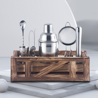 Ensemble de shaker à cocktails en acier inoxydable classique, écologique, prix de gros direct, kit de barman, 550 ml