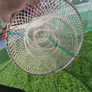 Crevettes Homard Cage Piège Anneau Rond Filet De Pêche Durable PP PE Nylon Acier Acier Inoxydable Cadre <span class=keywords><strong>Crevette</strong></span> Anguille Poisson Autre Vie Marine - Product Image 5
