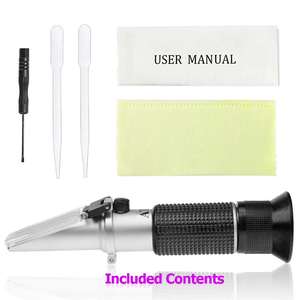 0-80% अल्कोहल अपरोक्टोमीटर उच्च परिशुद्धता 0.2% सटीकता एथेनॉल एकाग्रता टेस्टर बनाने/प्रयोगशाला/सैनिटाइजर के लिए 6.9in - Product Image 4