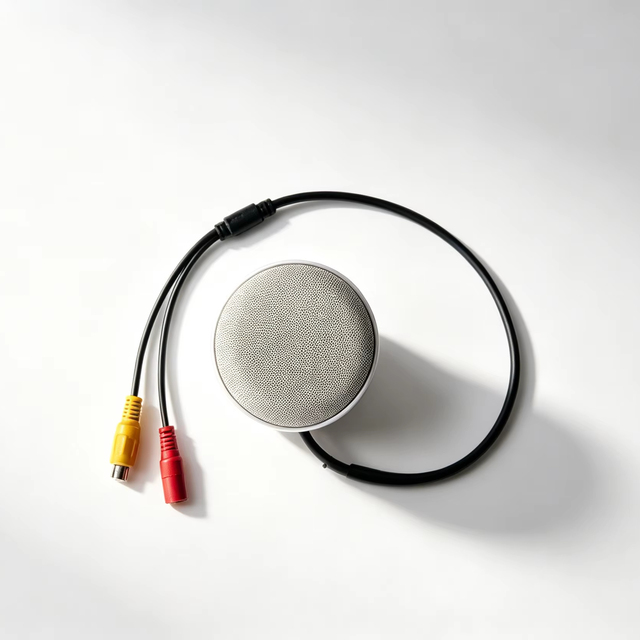 High Fidelity CCTV Omni-directional Sound Pickup Microphone for Security Camera & NVR System