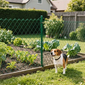 <strong>Dog</strong> <strong>Cage</strong> Galvanized Iron Wire PVC Coated Chain Link Fence with Welding Protection for Construction and Outdoor Use - Product Image 1