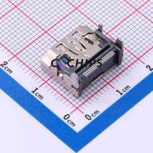 HX HDMI 19PIN HDMI Connector SMD Connector ( Connector Type: HDMI-A )( Gender: Female )( Total Number of PINs: 19P ) - Product Image 2