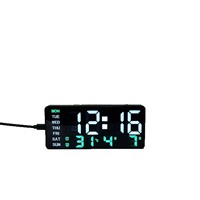 Rahmenlose LED Elektronische Wanduhr Leuchtende Anzeige Thermometer Grenzüberschreitende Nutzung; Multifunktionale Minimalistische Digitale Zeituhr