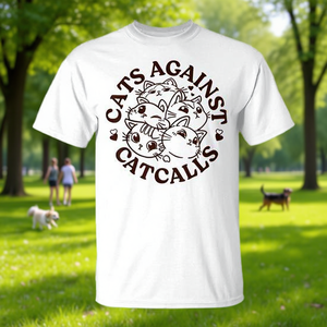 Camiseta para amantes de los gatos y los animales, Cats Against Catcalls Kitten Cat Group - Product Image 3