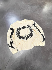 Camisetas Blancas de Manga <span class=keywords><strong>Larga</strong></span> para Hombre, Estilo Holgado, 220 g/m², Poliéster, Camisetas Suaves para Hombre, Estilo Mixto - Product Image 1