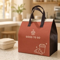 Sacs d'emballage en tissu non tissé personnalisés avec logo pour café, bubble tea, et sacs en aluminium pour aliments, gâteaux et plats à emporter – Vente en gros