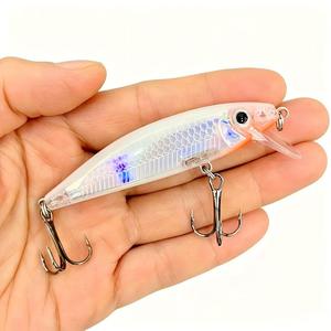 Señuelo Artificial Flotante Sinking Minnow Jerkbait Wobbler 7cm 14g para Trucha, Lubina, Salmón, Agua Salada, Cebo Duro 3D Crystal Swimbait para Carpa y Lucio - Product Image 2