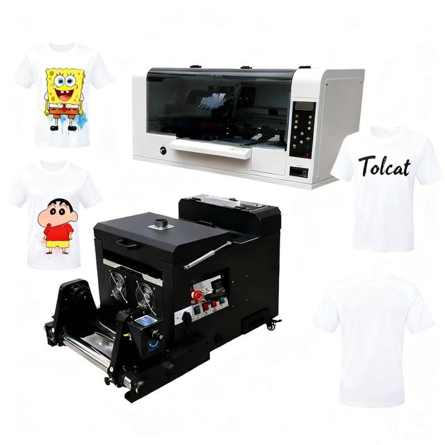 Manufacture 30cm DTF Printer Double Print Head I1600 XP600 DTF Printer A3 DTF Printer Machine for T-shirt