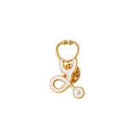 Broche en émail créative en forme de chapeau d'infirmière et d'outil médical, épinglette de la série Soins de Santé, accessoire pour vêtements et sacs