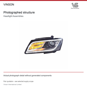 Paires de phares pour Audi Q5 2009-2018, configuration photographiée - Product Image 3