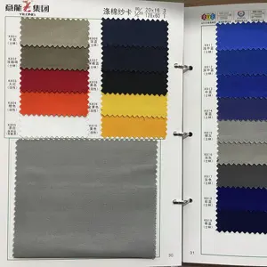 Woven Twill TC polycotton industrial workwear polyester/cotton textile fabrics for clothing manufacturing supplier wholesale