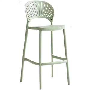 Nouvelles chaises empilables de style industriel moderne à pieds hauts en plastique PP, tabourets de bar empilables - Product Image 5