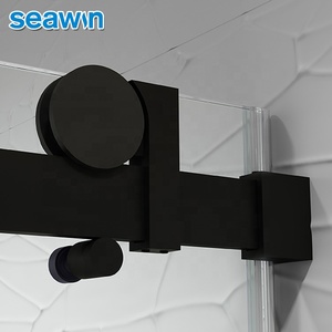 Porte <span class=keywords><strong>de</strong></span> <span class=keywords><strong>douche</strong></span> coulissante moderne sans cadre en <span class=keywords><strong>verre</strong></span> trempé <span class=keywords><strong>pour</strong></span> salles <span class=keywords><strong>de</strong></span> bain et hôtels-villas – Écologique - Product Image 2