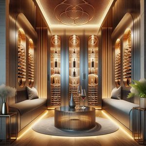 Dual-khu rượu vang mát thời trang đồ nội thất nhà phòng khách tủ trưng bày rượu vang với liên tục điều khiển tĩnh nhiệt - Product Image 4