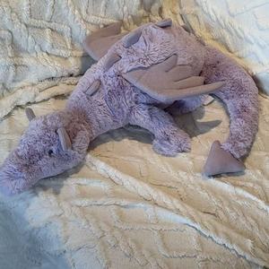 Jc Cute Soft Peluche <span class=keywords><strong>Dragon</strong></span> de Neige en Coton PP Rembourré, Couleurs Matcha et Arc-en-ciel, <span class=keywords><strong>Dragon</strong></span> Couché, <span class=keywords><strong>Doudou</strong></span> - Product Image 3