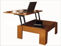 Table basse transformable en fer avec mécanisme de réglage de la hauteur à double ressort pour la cuisine et l'école