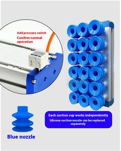 Wenjin Universal Robótica Arm-Mounted Aspiração a Vácuo Gripper | Customizável Suave Silicone Sucção Copas (Vários Tamanhos) - Product Image 3