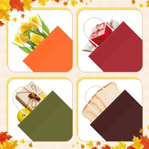 Bolsas de Regalo de Papel Kraft Reciclable Clásicas OEM con Asas Planas y Retorcidas, Impresión de Logotipo Personalizado para Empaquetado Comercial y de Compras - Product Image 6