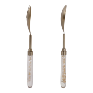 Set di Utensili da Servizio in Resina con Manico in Acciaio Inossidabile, Accessori Decorativi per Cucina e Essenziali per l'Intrattenimento - Product Image 3