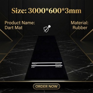 Rubber Dart <b>Mat</b> 3000x600x3mm Non Slip Dartboard Floor Protector <b>Mat</b> for Home Bar Game Room Darts Throwing Area - Product Image 2