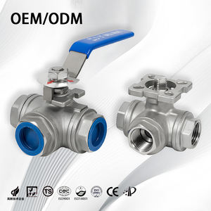 Muti-Poort Drukvermindering <span class=keywords><strong>3</strong></span>-weg Ventiel Cf8 Cf 8M Interne Draad T-Kogelkleppen Met Montagepad - Product Image 1