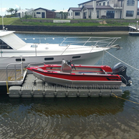 Plateforme flottante en HDPE avec charnière pour bateau et jet ski