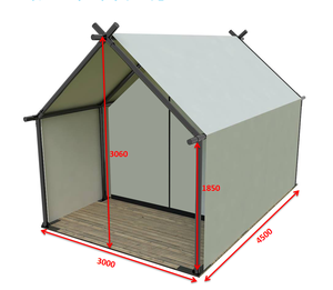 Tienda <span class=keywords><strong>de</strong></span> campaña <span class=keywords><strong>de</strong></span> lujo para 4 estaciones para 2-4 <span class=keywords><strong>personas</strong></span>, <span class=keywords><strong>casa</strong></span> pequeña prefabricada para exteriores, Glamping impermeable para Hotel familiar Safari Resort - Product Image 6