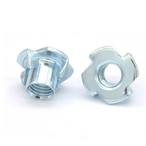 Écrou à quatre griffes métrique <span class=keywords><strong>M6</strong></span> écrou à baril Écrous en T à dents aveugles Té de meubles Écrou à insertion filetée M5 - Product Image 5
