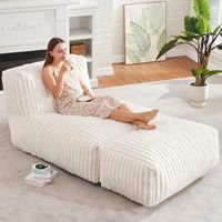 Canapé modulaire en mousse, chaise longue pouf, fauteuil inclinable en velours, unité compressée sous vide pour salon et appartement