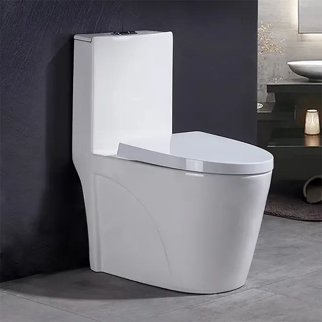 Sıcak satış toptan S tuzak WC tuvalet seti sıhhi tesisat su dolabı tek parça seramik tuvalet banyo için