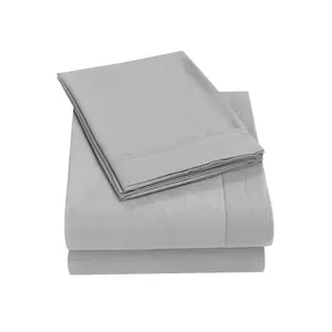 Wholesale Breathable Soft Microfiber 4 Pcs Hotel Design Bed Linen Sheet Luxury Comforter Bedding Set
