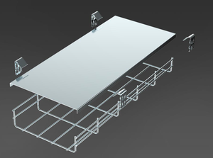 SS 304 <b>grid</b> cable tray, open <b>grid</b> cable trough, heat dissipation and ventilation, communication bridge tray - Product Image 3