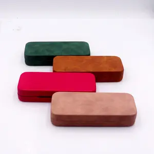Custom Logo Glasses Leather pu Case Customised Sunglass Case with logo Packaging Eyeglasses Cleaning Cloth Glasses Bag Pouch