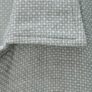 เสื้อเชิ้ตแขนยาวลำลองสีเขียวมอสสำหรับผู้ชายระดับไฮคลาสผ้าลินินผสมผ้าฝ้ายจำนวนมาก - Product Image 5