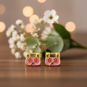 Accessori Pendenti per Borsa Ilan Flower Bag 2 Pezzi Placcati in Oro Rosa - Product Image 3