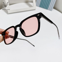 A20006 Nouvelles Lunettes de Soleil Tendance Unisexe Polarisées UV400 Monture Carrée Branches en Acétate TR90 Verres Multicolores