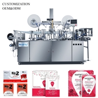 Machine automatique de fabrication de lingettes humides médicales à scellage 4 côtés pour lingettes désinfectantes à l'alcool (pièce unique)