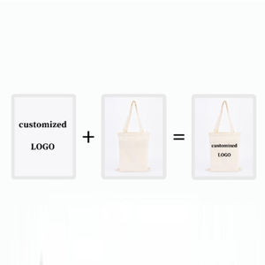 Sac fourre-tout en toile de coton personnalisé avec fermeture éclair, réutilisable, écologique, promotionnel, pour la vente en gros, avec impression de logo sur mesure - Product Image 6