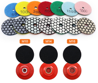 Disques de ponçage diamantés à sec de 2 pouces pour machine à poncer les bords et les coins du marbre, du granit et des carreaux