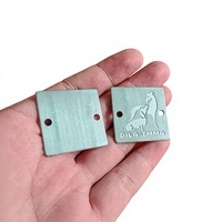 Étiquette de vêtement personnalisée en acier inoxydable, plaque gravée avec logo, étiquette nominative durable pour jeans, marque OEM