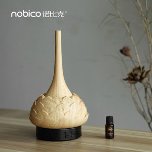 Wood Grain Desktop Aroma Diffuser With Mist <b>Light</b> Home Humidifier Usb Powered Less Than 0.5L Capacity - Product Image 3