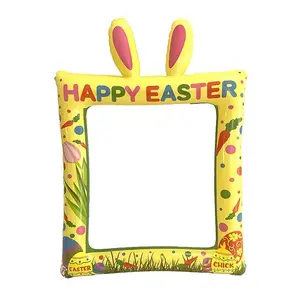 Oster dekoration PVC Oster feier Kaninchen Hase Muster Party liefert Photo Booth Requisiten