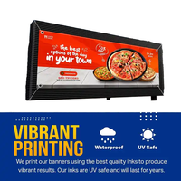 Bannière publicitaire portable grand format personnalisée pour extérieur, résistante aux UV, écologique, imperméable, marque DC, pour clôture de rue