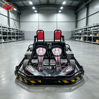 Kart électrique deux places, moteur 1200W, kart à double siège pour location, buggy, vitesse maximale 55 km/h, conçu pour les circuits de course professionnels
