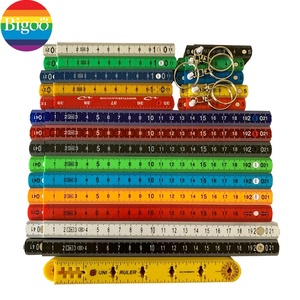 Righello Pieghevole in Plastica a 10 Sezioni, Spessore 3mm, <span class=keywords><strong>Scala</strong></span> in Pollici e <span class=keywords><strong>Centimetri</strong></span>, Lunghezza 0,5m/1m/2m, Logo Personalizzato per Uso Promozionale - Product Image 6