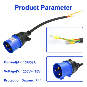 Slocable 16A 32A <span class=keywords><strong>Prise</strong></span> d'alimentation à une phrase à trois phrases EV Pile de charge <span class=keywords><strong>Prise</strong></span> de courant industrielle spéciale - Product Image 6
