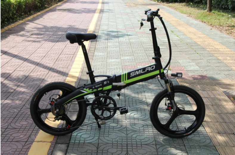 SMLROS9折りたたみ式電動スノーマウンテンバイク自転車20*2.215