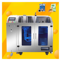 Machine d'emballage verticale automatique multifonctionnelle contrôlée par PLC pour café, miel, céréales, poivre, huile, grains et vernis à ongles, usage commercial