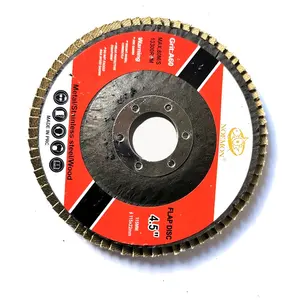 NOEMON Abrasive tools T29 100*16mm brown Aluminum Oxide flap disc, Grit 40,60,80,100,120,220